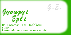 gyongyi egli business card